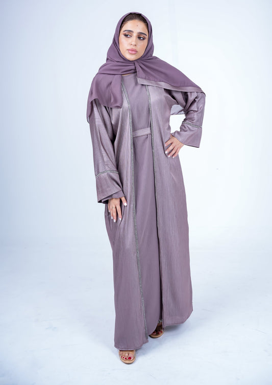 Puce Kaftan Abaya