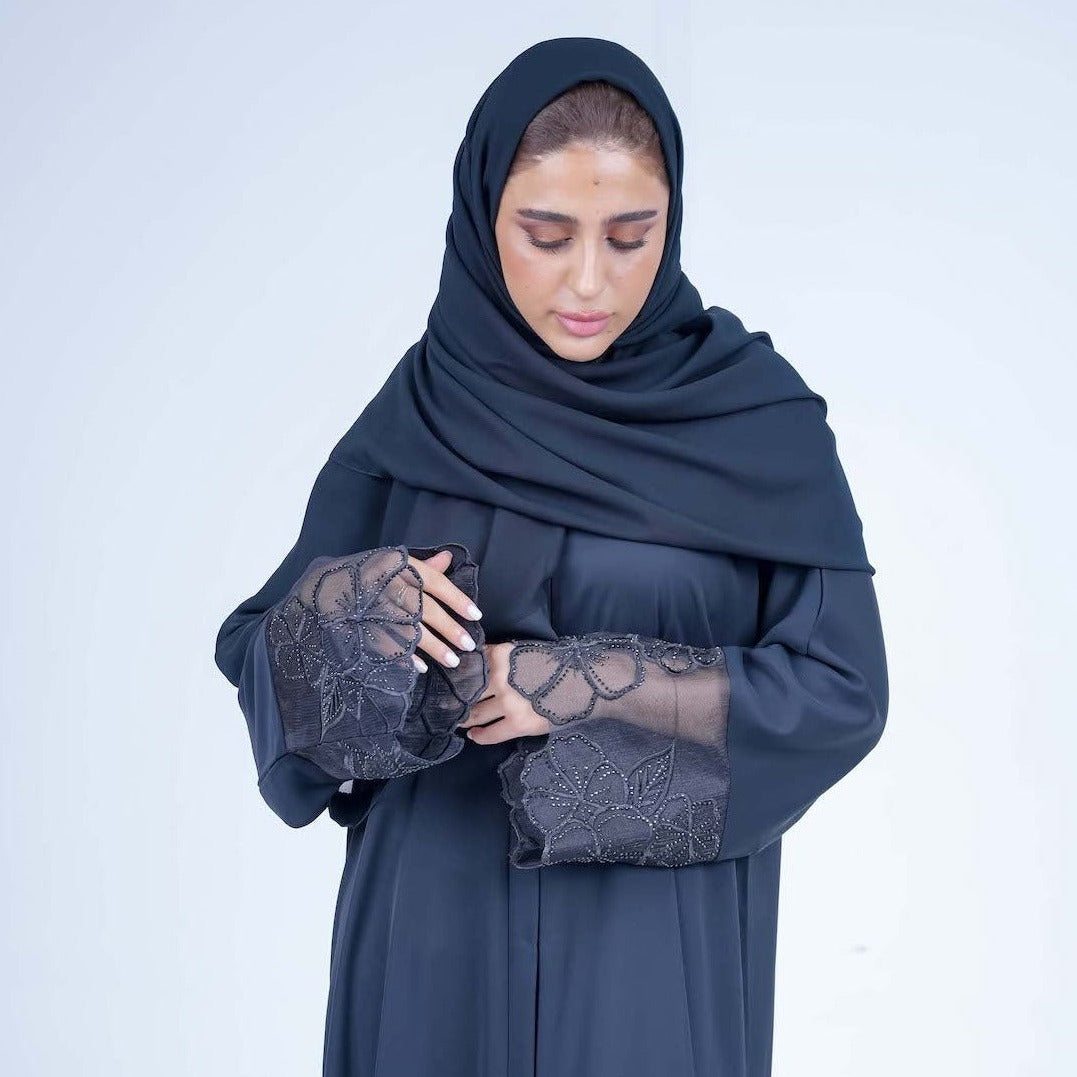 Floral Lace Abaya